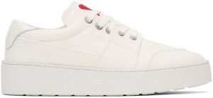AMI Alexandre Mattiussi White Ami De Coeur Low Sneakers AMI Alexandre Mattiussi White Ami De Coeur Low Sneakers