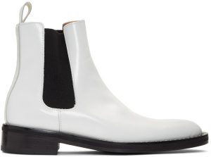 AMI Alexandre Mattiussi White Spazzo Chelsea Boots AMI Alexandre Mattiussi White Spazzo Chelsea Boots