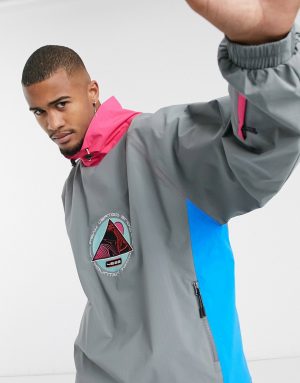 ASOS 4505 ski oversized ski jacket with color block-Multi ASOS 4505 ski oversized ski jacket with color block-Multi