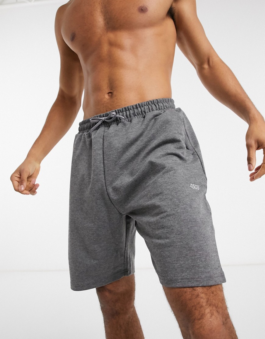 ASOS 4505 workout sweat shorts in charcoal heather-Grey | The Fashionisto