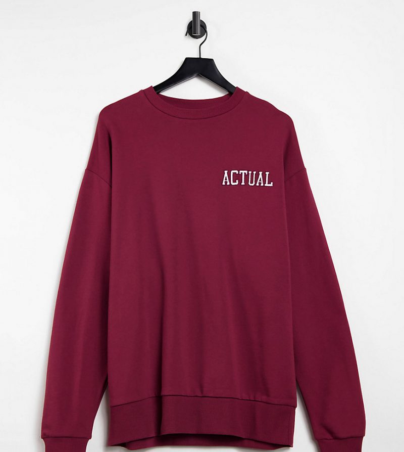 burgundy oversized sweatshirt
