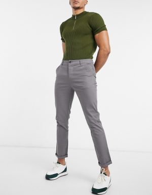 ASOS DESIGN skinny chinos in gray-Grey ASOS DESIGN skinny chinos in gray-Grey