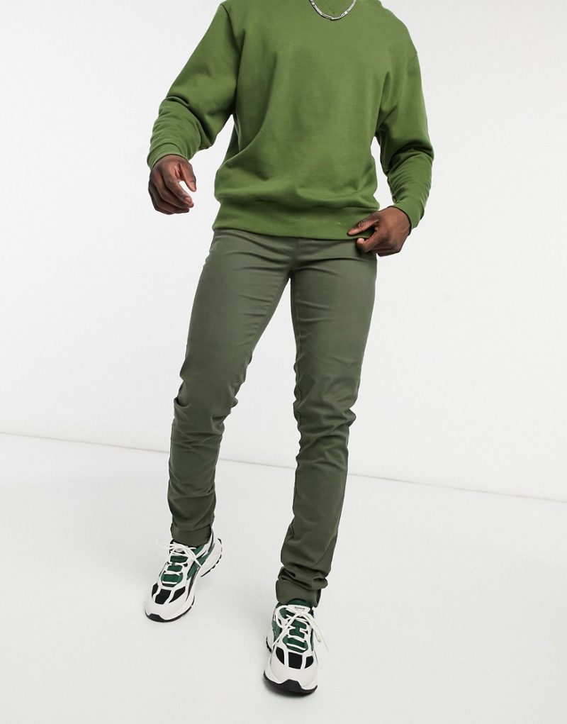 khaki skinny chinos mens