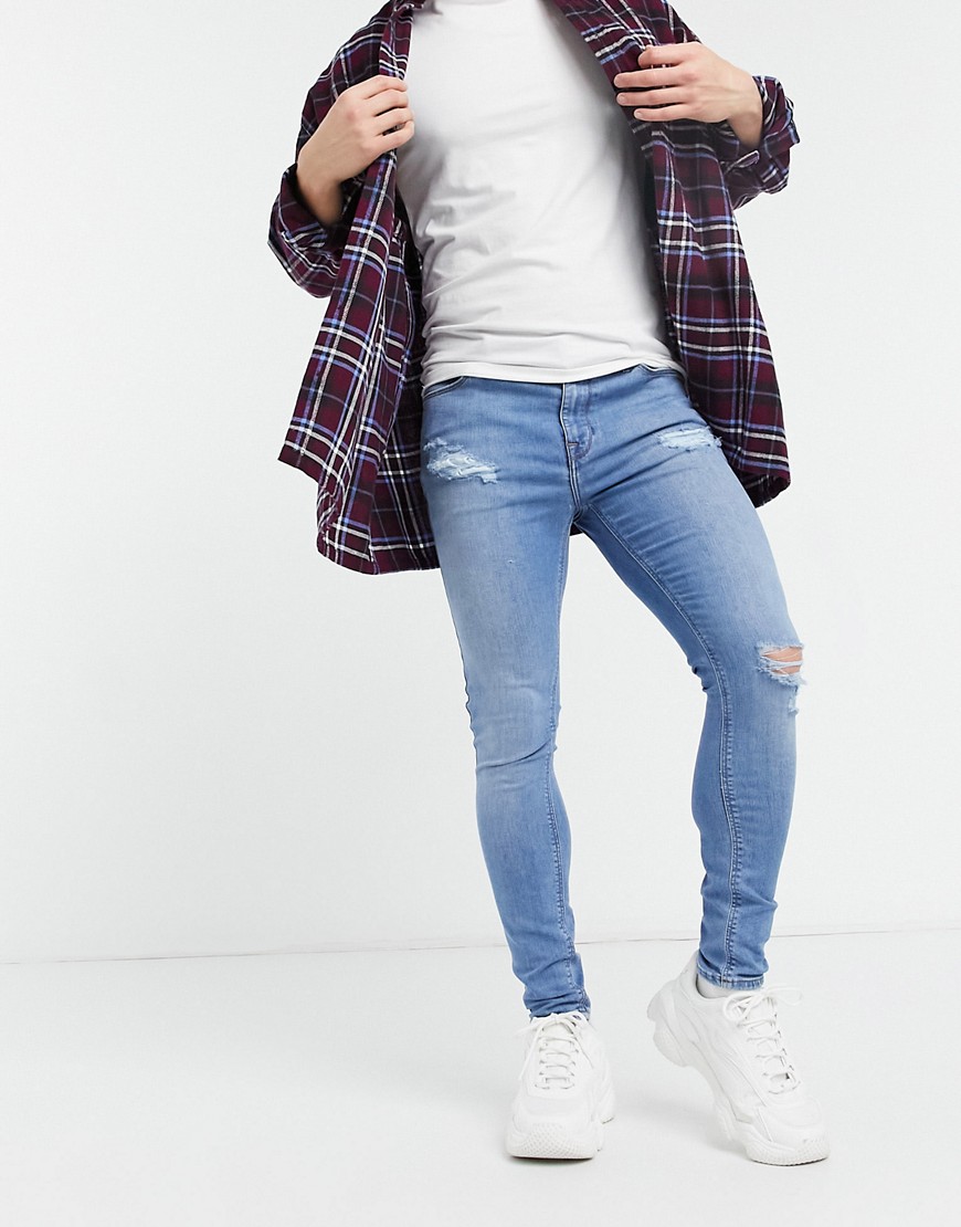 light wash blue jeans