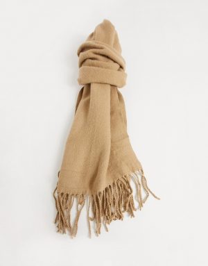 ASOS DESIGN super soft scarf in camel-Brown ASOS DESIGN super soft scarf in camel-Brown