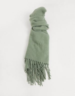 ASOS DESIGN supersoft scarf in green ASOS DESIGN supersoft scarf in green