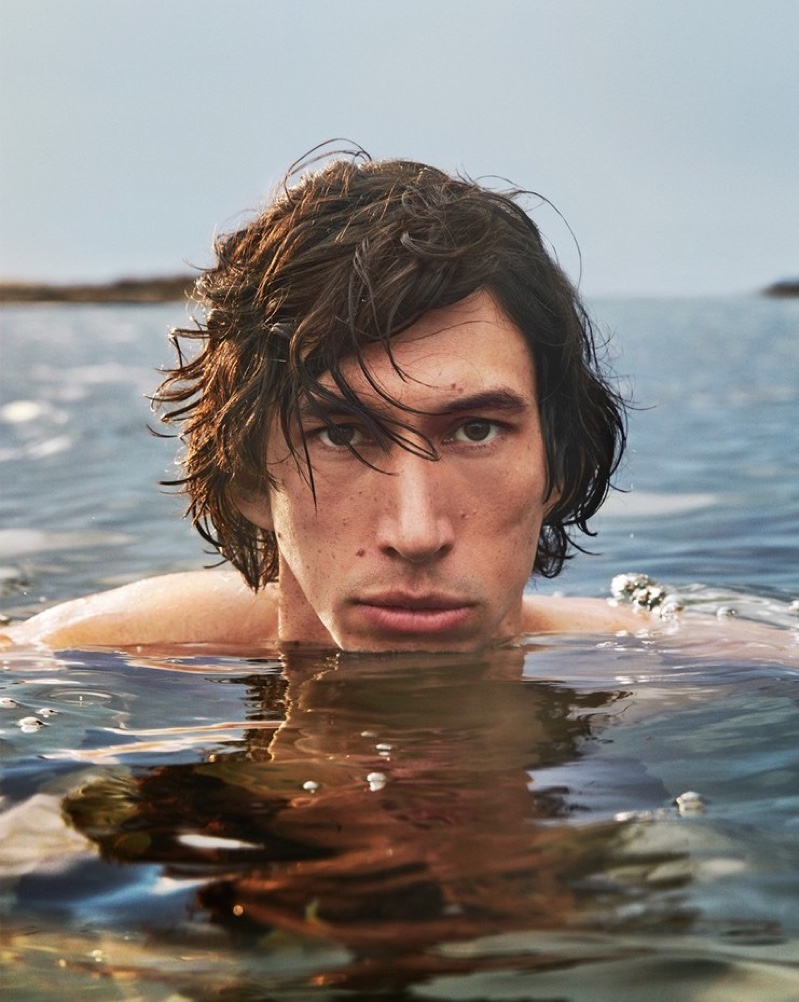 Adam Driver fronts the new fragrance campaign for Burberry Hero.