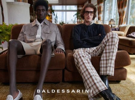 Andreas Ortner photographs Amadou and Xavier Buestel for Baldessarini's spring-summer 2022 campaign.