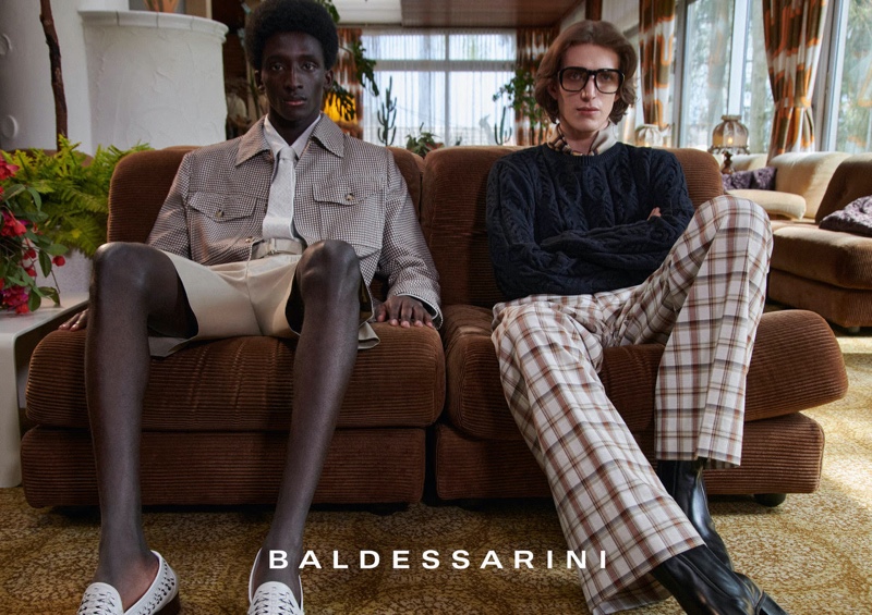 Andreas Ortner photographs Amadou and Xavier Buestel for Baldessarini's spring-summer 2022 campaign.