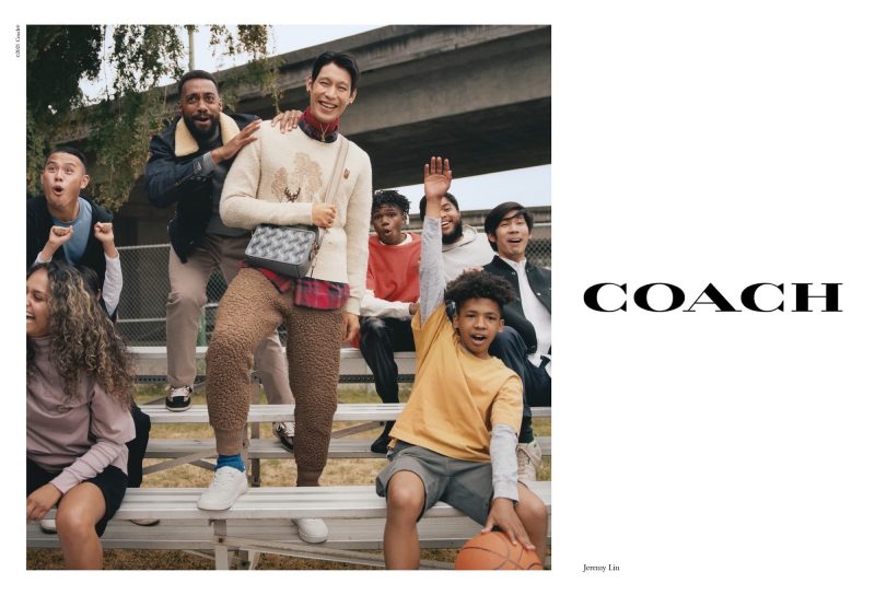 Jeremy Lin is all smiles as he reunites with Coach for the brand's fall 2021 campaign.