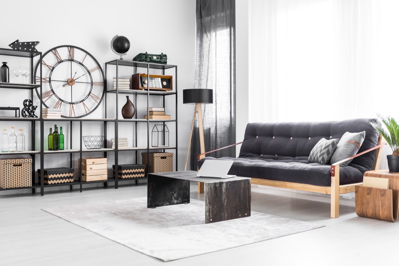 Decor Living Room Male Living Grey Minimal