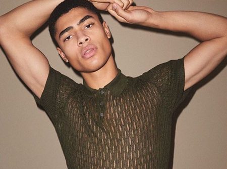 Désiré Mia Mesmerizes in Neutrals for Da Man Cover Shoot