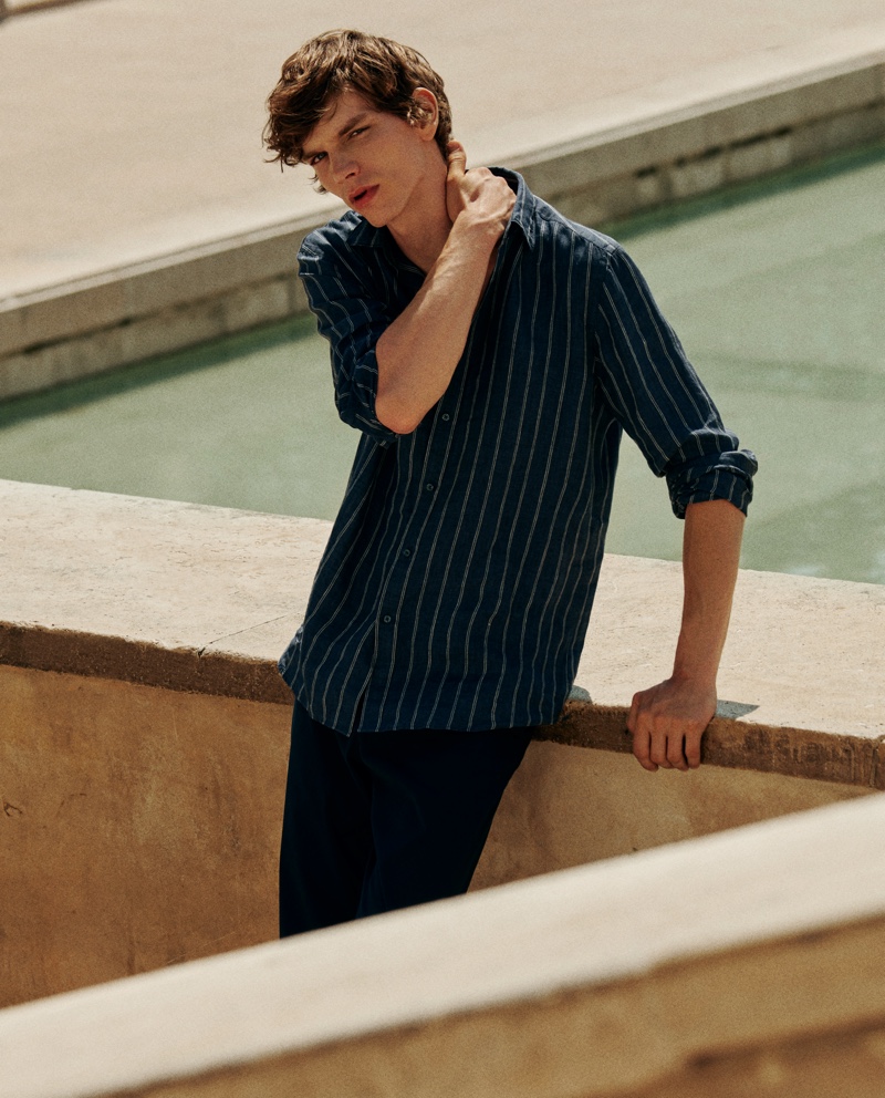 » Le Pavillon: Erik Van Gils Dons Chic Massimo Dutti Style Erik Van Gils 2021 Massimo Dutti Fashion Editorial 006
