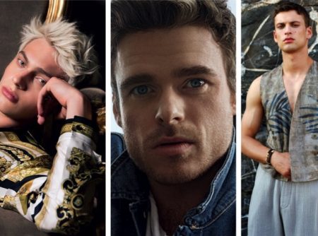 Lucas Barski for GQ México, Richard Madden for Calvin Klein Defy campaign, David Trulik for Giorgio Armani summer 2021 campaign.