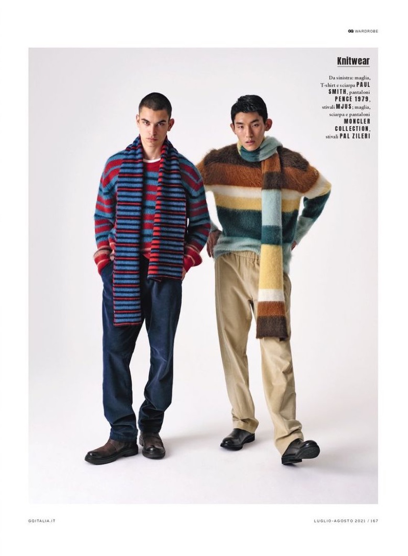 » Jun, Lucas & Simone Broach the New Season with GQ Italia GQ Italia 2021 New Season Editorial 004