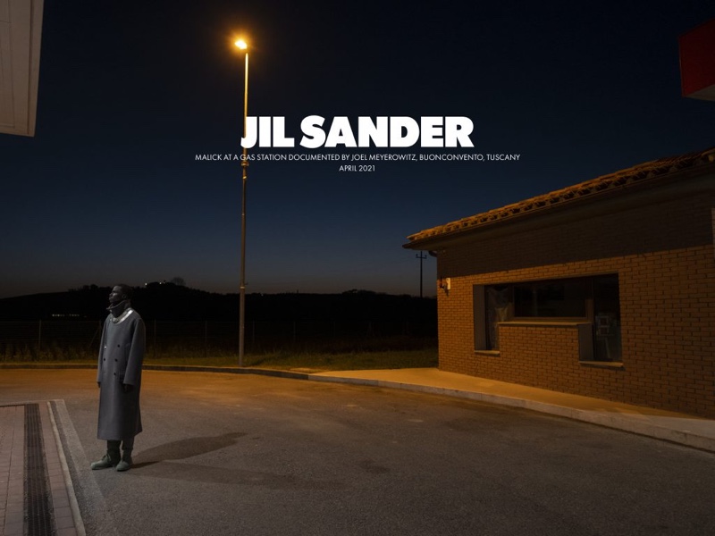 Joel Meyerowitz photographs Malick Bodian for Jil Sander's fall-winter 2021 men's campaign.