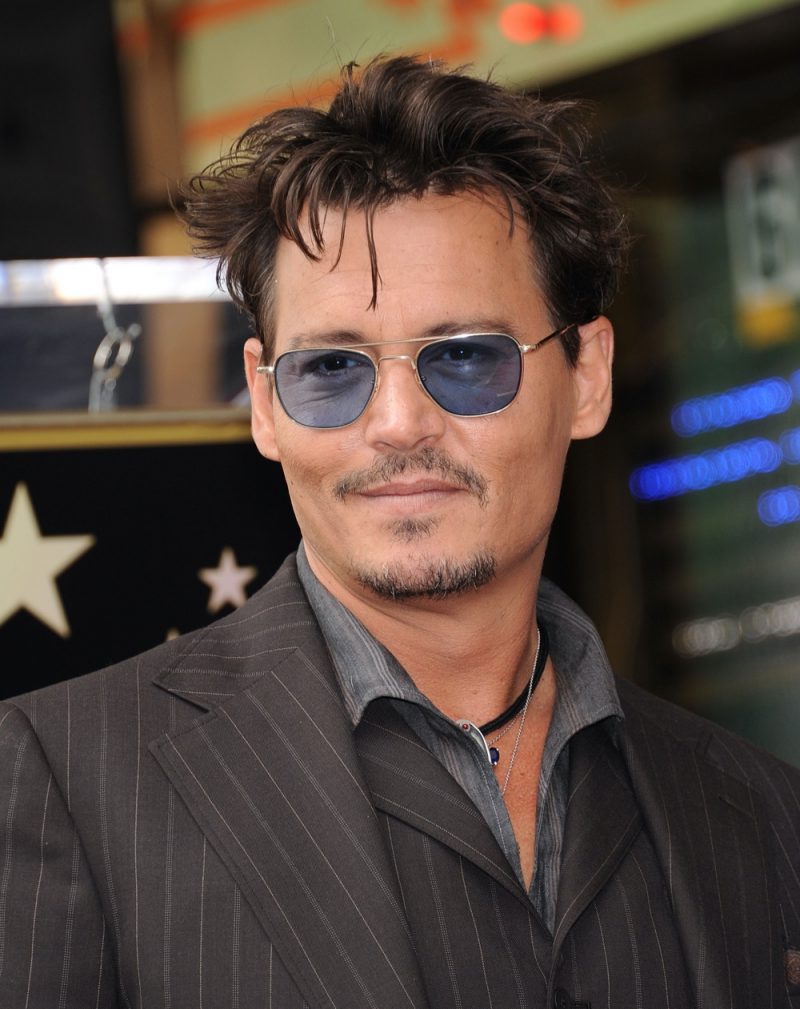 Johnny Depp Messy Undercut