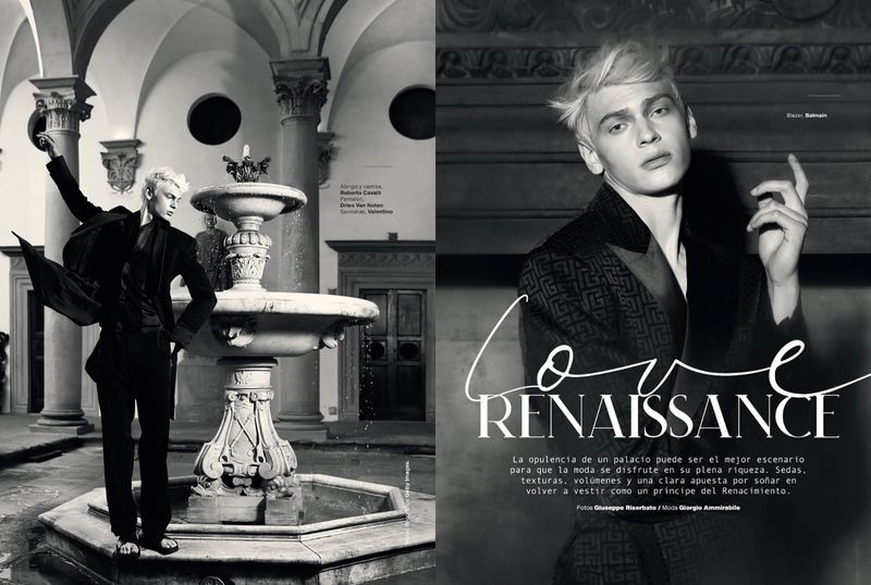 » Lucas Barski Dons Elegant Style for GQ México Lucas Barski 2021 GQ Mexico Fashion Editorial 002