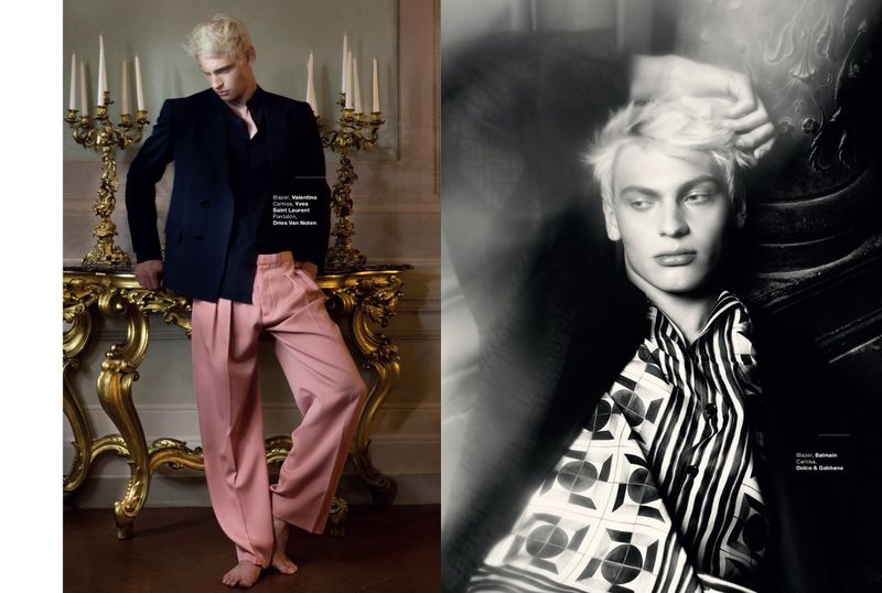 » Lucas Barski Dons Elegant Style for GQ México Lucas Barski 2021 GQ Mexico Fashion Editorial 003
