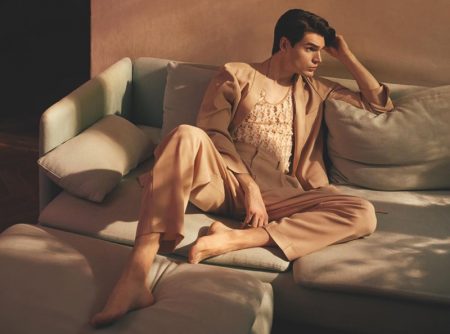 Maks Behr Spends a ‘Sultry Afternoon’ with L’Officiel Hommes Ukraine