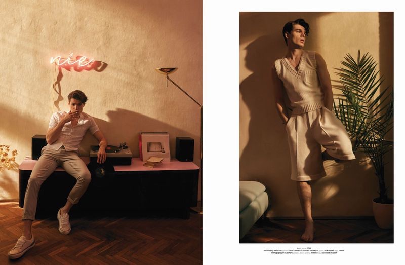 » Maks Behr Spends a 'Sultry Afternoon' with L'Officiel Hommes Ukraine Maks Behr 2021 LOfficiel Hommes Ukraine Fashion Editorial 003