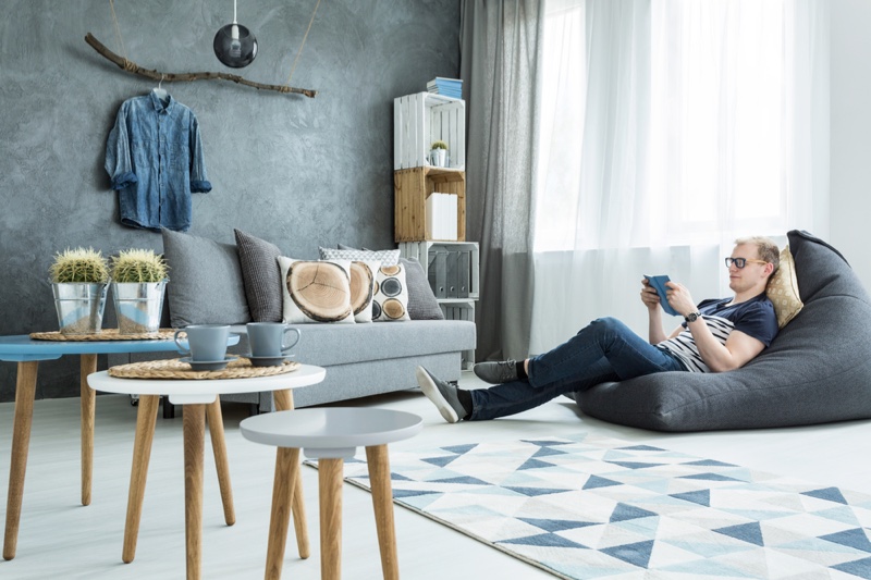 Man Stylish Home Decor Living Room