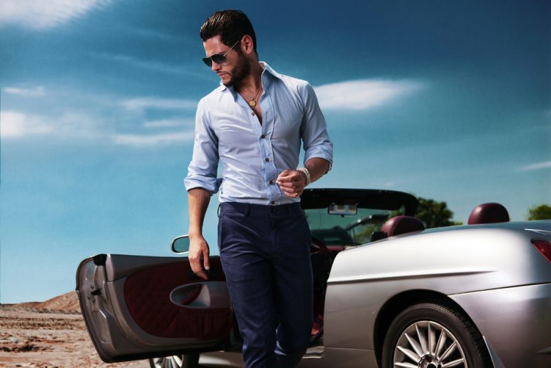 Man with Luxury Car Man with Luxury Car
