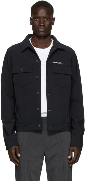 Off-White Black Slim Scuba Jacket Off-White Black Slim Scuba Jacket