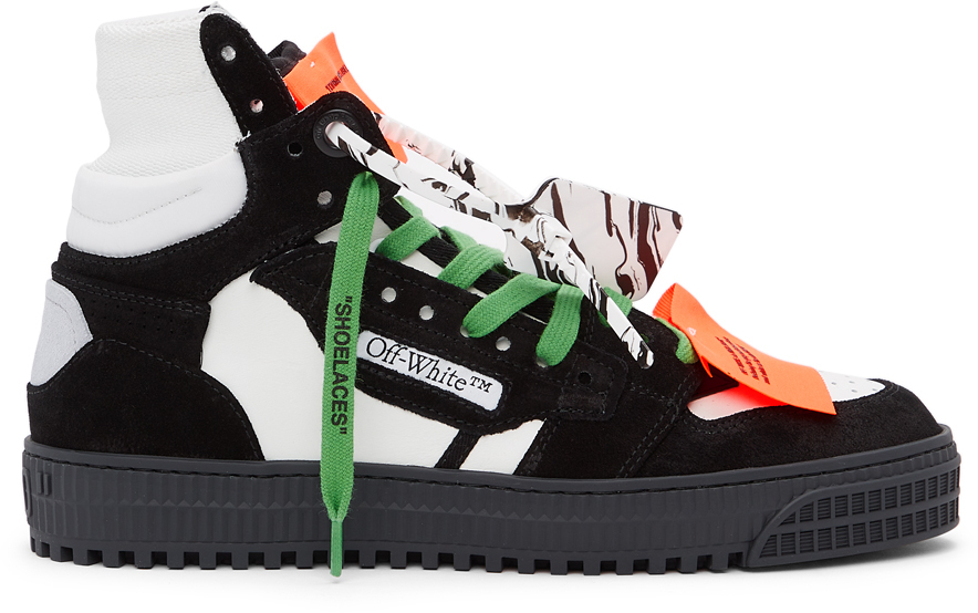 Off-White Black & Purple Off-Court 3.0 High Sneakers | The Fashionisto