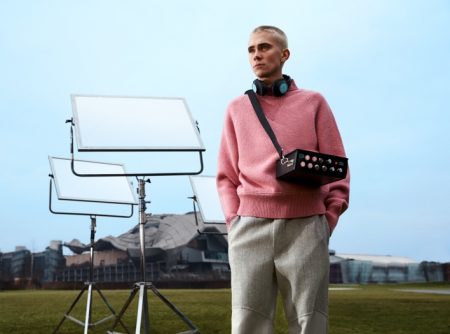 Swedish entertainer Felix Sandman fronts Salvatore Ferragamo's fall-winter 2021 campaign.