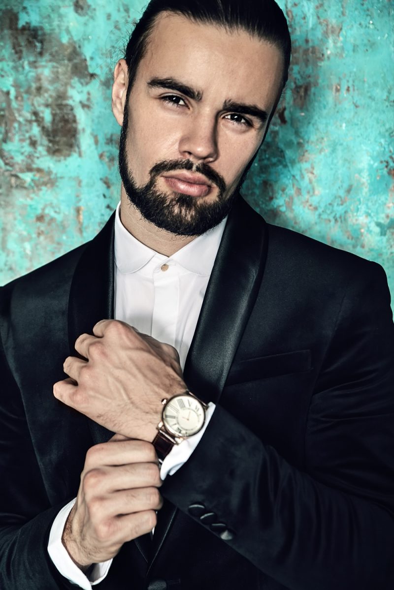Stylish Man Wearing Watch
