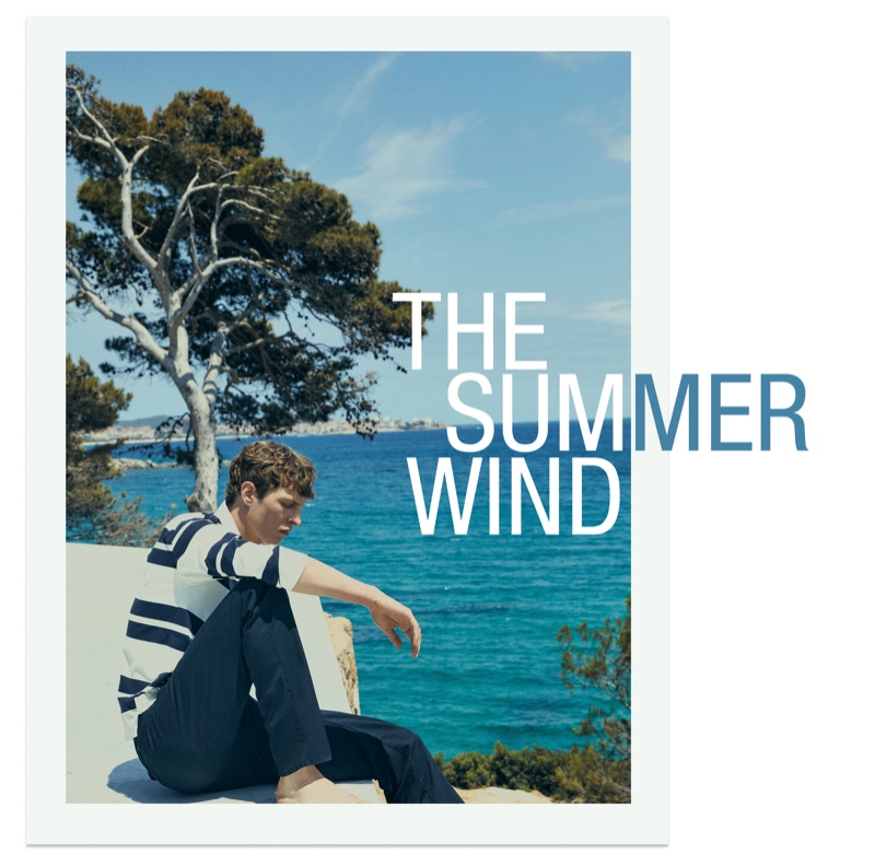 Tim Schuhmacher stars in a new men's editorial for Massimo Dutti entitled "The Summer Wind."