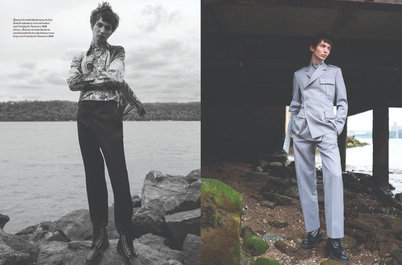 » Willow Barrett Answers the Call of Nature for L'Officiel Hommes Thailand Willow Barrett 2021 LOfficiel Hommes Thailand Fashion Editorial 003