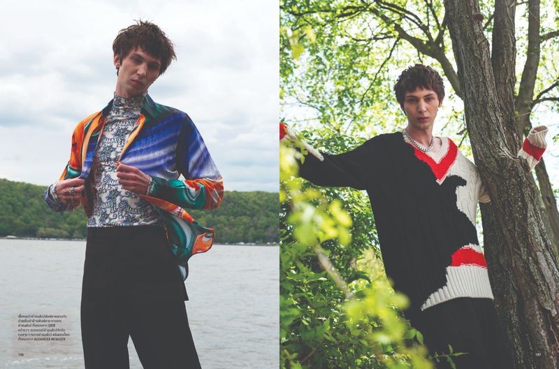 » Willow Barrett Answers the Call of Nature for L'Officiel Hommes Thailand Willow Barrett 2021 LOfficiel Hommes Thailand Fashion Editorial 004