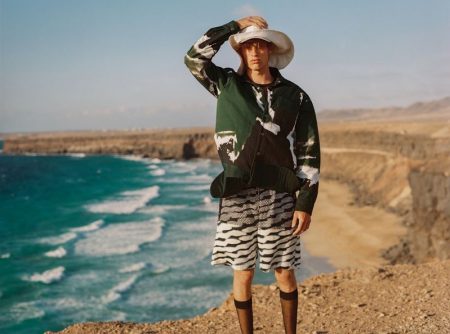 Yeray Allgayer Faces ‘Wavy Winds’ for GQ Portugal