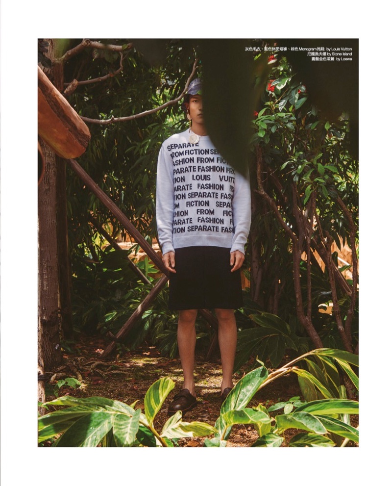 » Zhang Wenhui Tackles Summer Fun with Men's Uno Taiwan Zhang Wenhui 2021 Mens Uno Taiwan Fashion Editorial 011