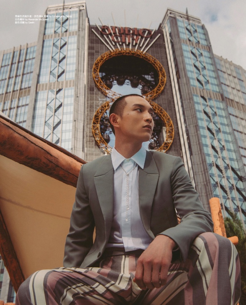 » Zhang Wenhui Tackles Summer Fun with Men's Uno Taiwan Zhang Wenhui 2021 Mens Uno Taiwan Fashion Editorial 012