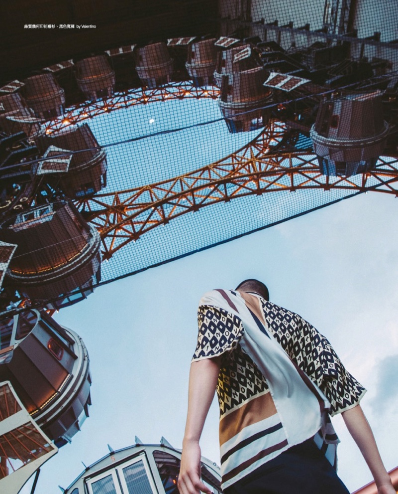 » Zhang Wenhui Tackles Summer Fun with Men's Uno Taiwan Zhang Wenhui 2021 Mens Uno Taiwan Fashion Editorial 014