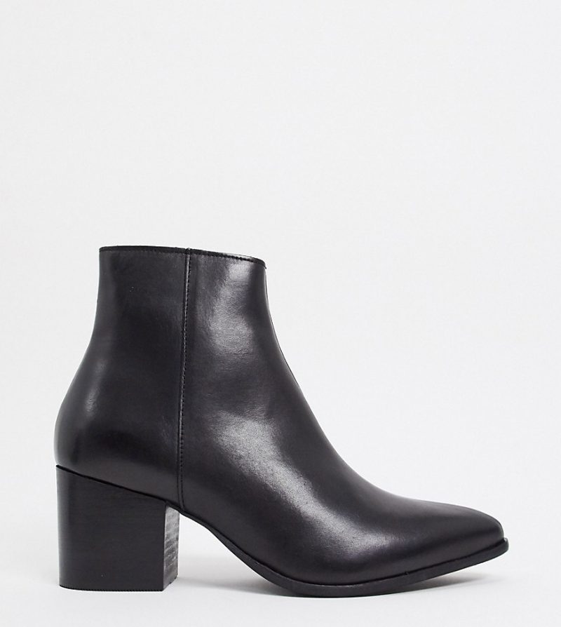 asos design wide fit chelsea boots in black faux suede