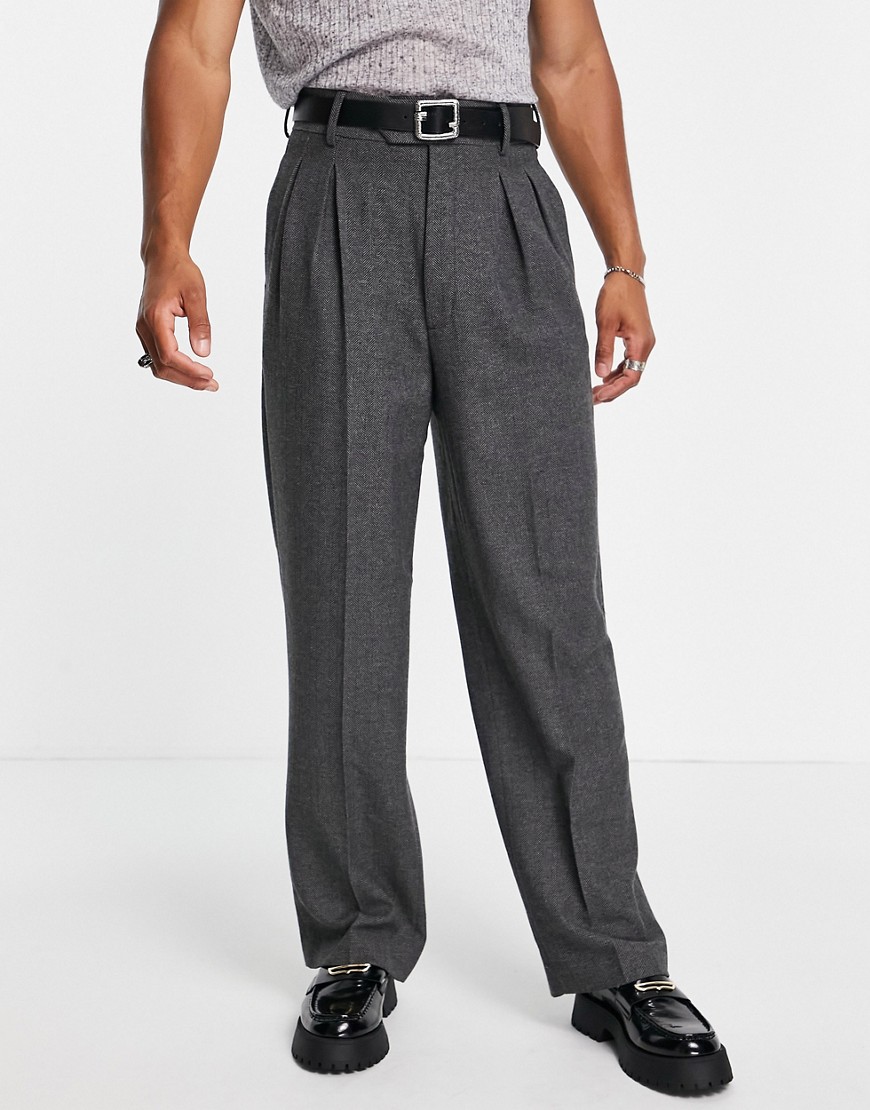 grey suit pants womens