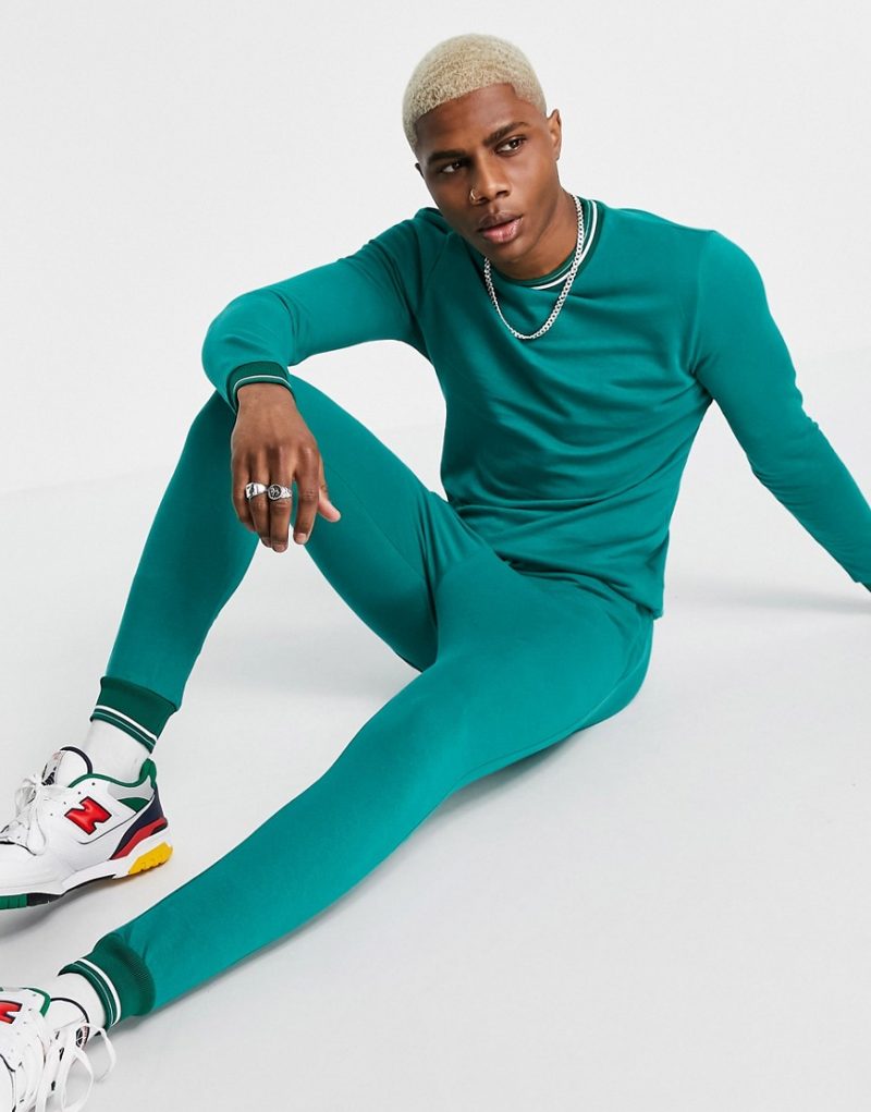 rib knit tracksuit