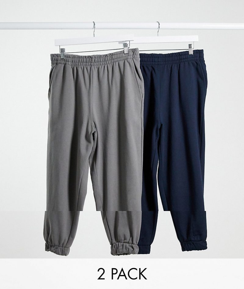 gray oversized sweatpants