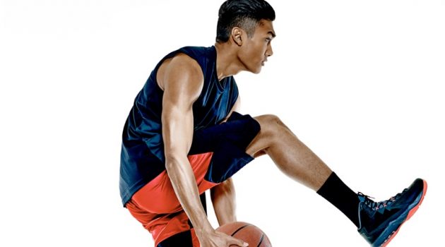 Basketball Socks: When and How to Wear Them Asian Man Basketball Action Shot