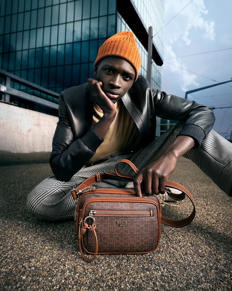 Khadim Sock stars in Bally's fall-winter 2021 men's campaign.