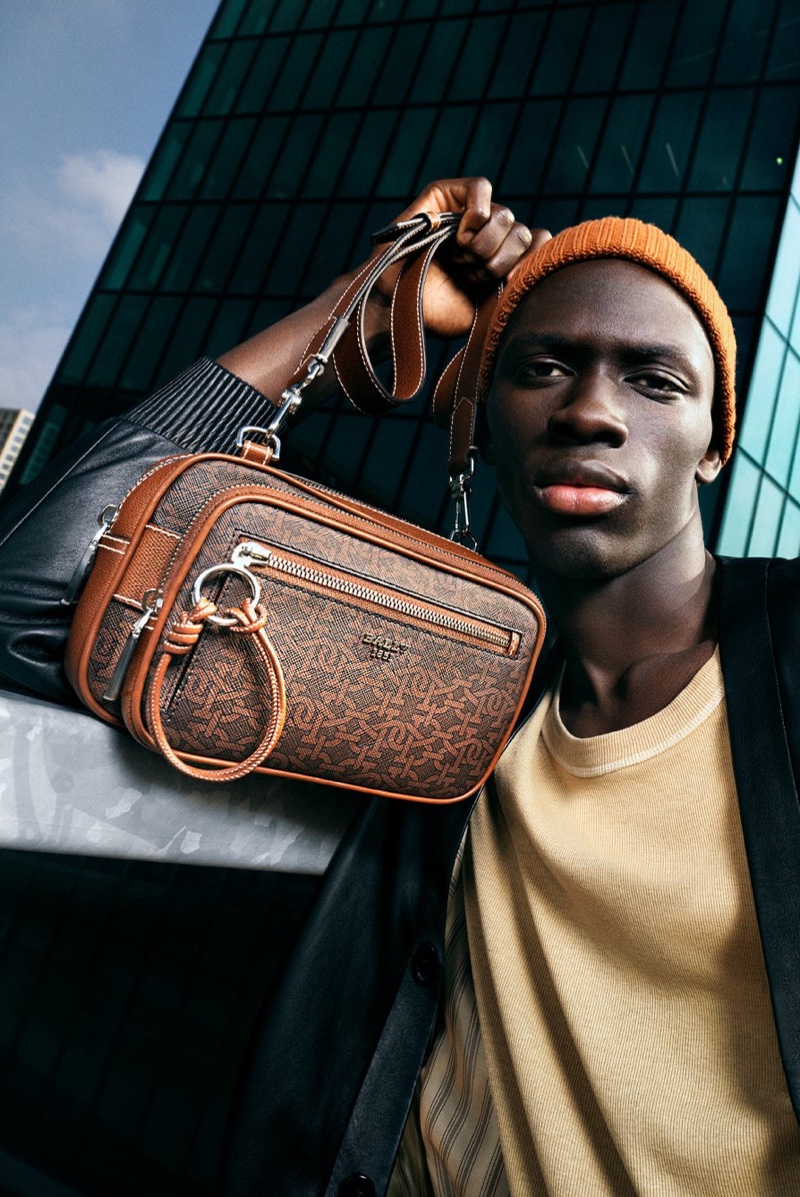 Jackson Frederick photographs Khadim Sock for Bally's fall-winter 2021 men's campaign.