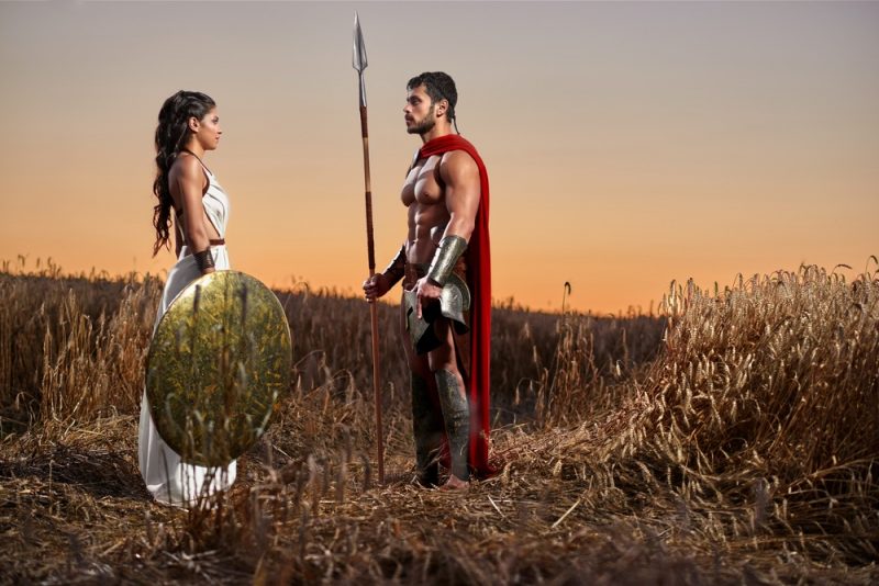 Couple Costume Spartan » A Couple's Guide to Coordinating Styles Couple Costume Spartan