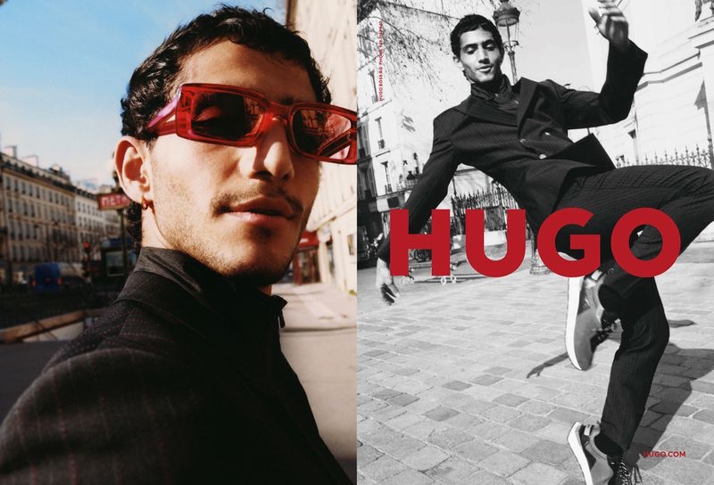 HUGO enlists Ahmad Kontar as the star of its fall-winter 2021 men's campaign.