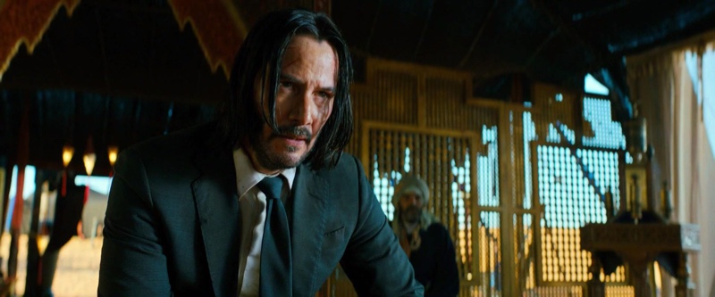 Keanu Reeves as John Wick in John Wick Chapter 3 Parabellum. John Wick may not know how to keep a suit clean but there's just something special about the way he wears one! » The Classic Black Suit in Modern Cinema: From 'Pulp Fiction' to 'John Wick' Keanu Reeves as John Wick in John Wick Chapter 3 Parabellum. John Wick may not know how to keep a suit clean but there's just something special about the way he wears one!