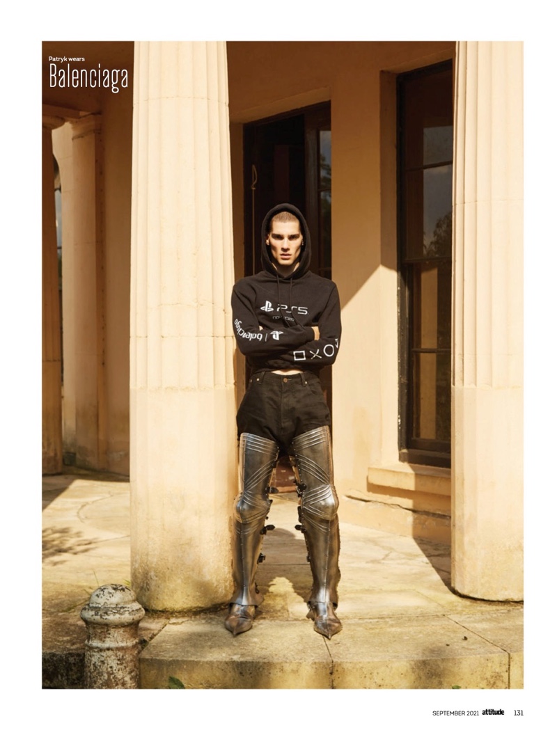 Patryk Lawry Dons the Fall Collections for Attitude Cover Shoot