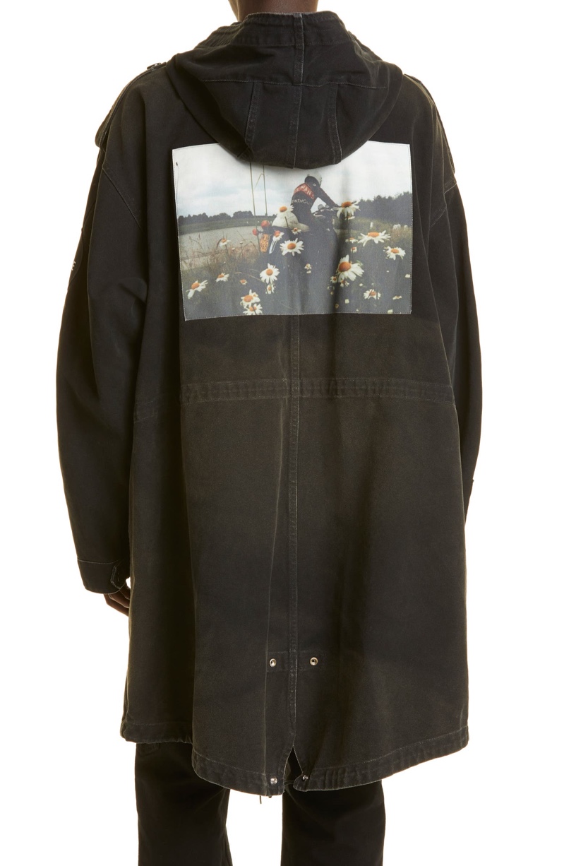 Raf Simons Denim Hooded Parka